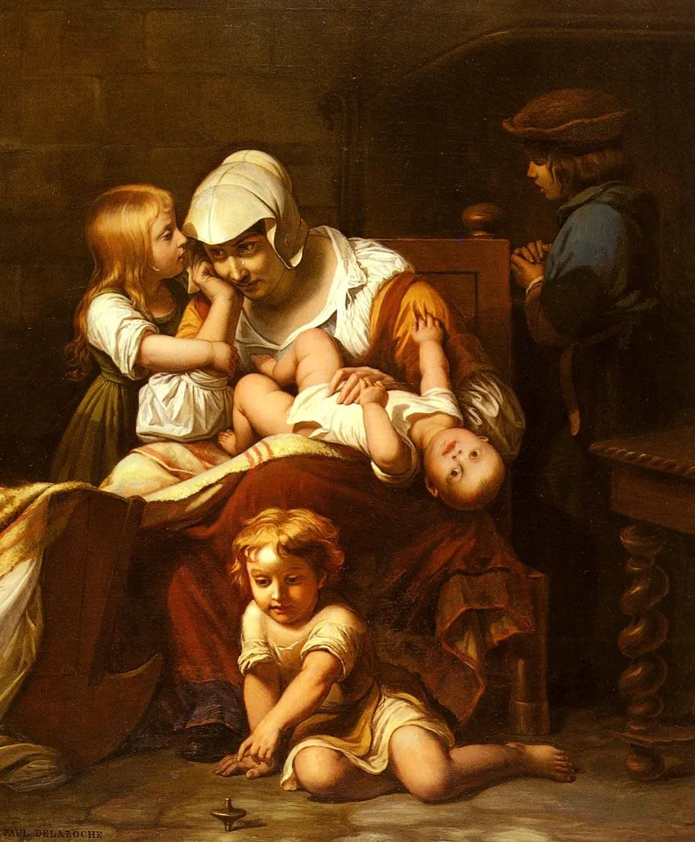 Jeune Mère et ses Enfants — Paul Delaroche